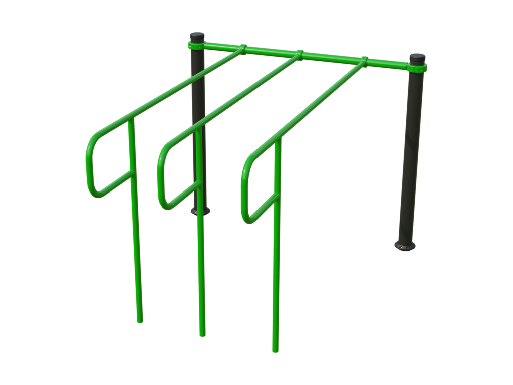 Outdoor Fitness Bars – BESTRONG Three Element Parallel Bar Station