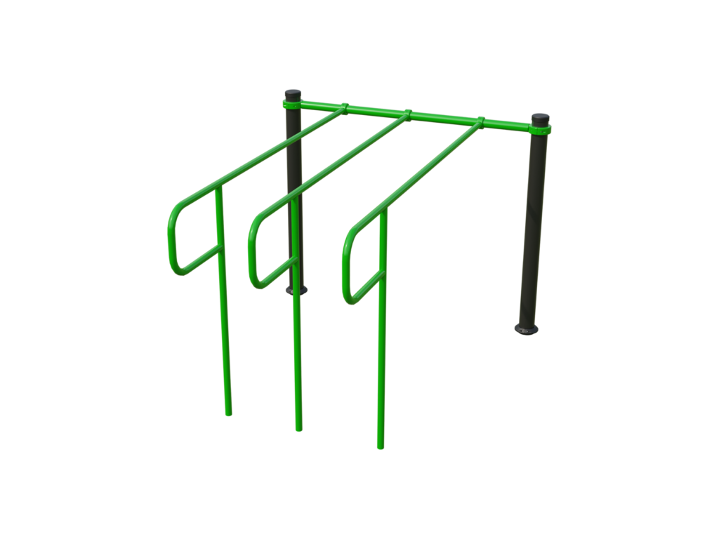 BESTRONG Three Element Parallel Bar 1900 – Outdoor Fitness Equipment for Bodyweight Training