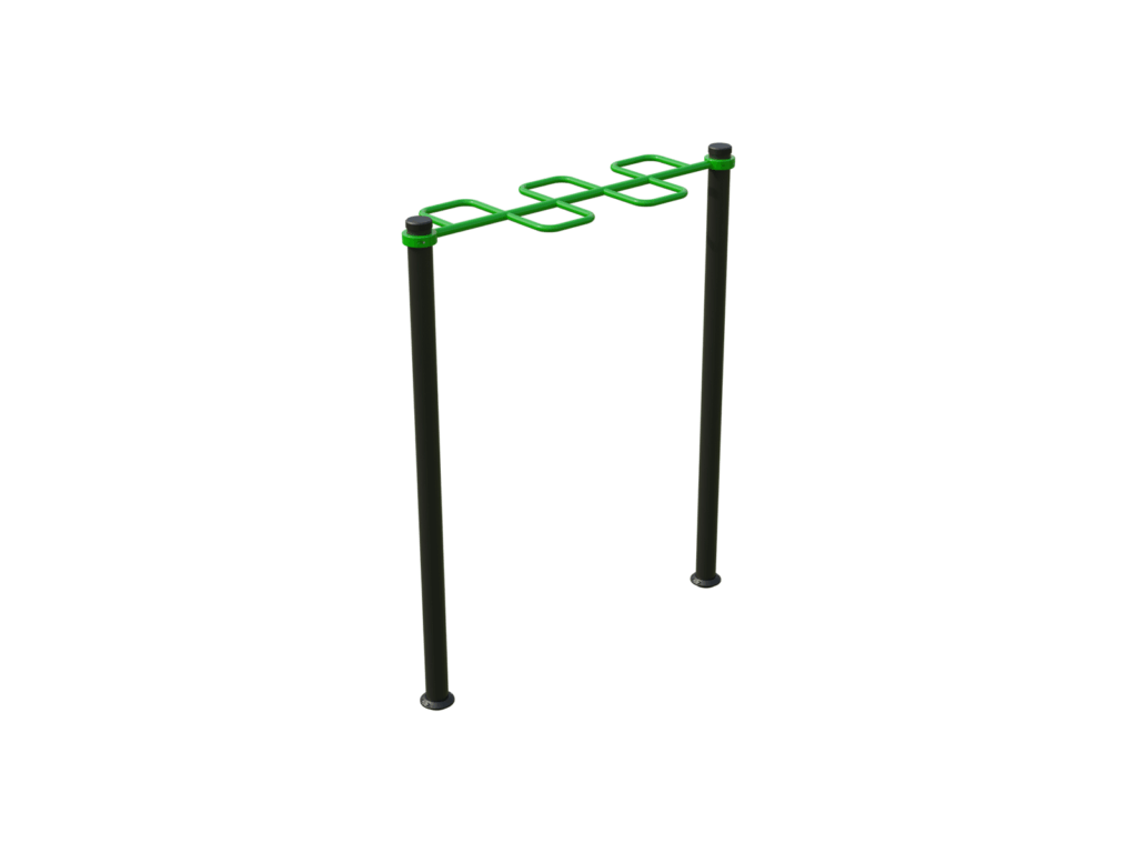 BeStrong Horizontal Wave 1900 – Outdoor Wavy Pull-Up Bar for Functional Training