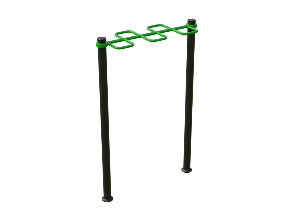 BeStrong Horizontal Wave 1500 – Outdoor Pull-Up Bar with Wave Design