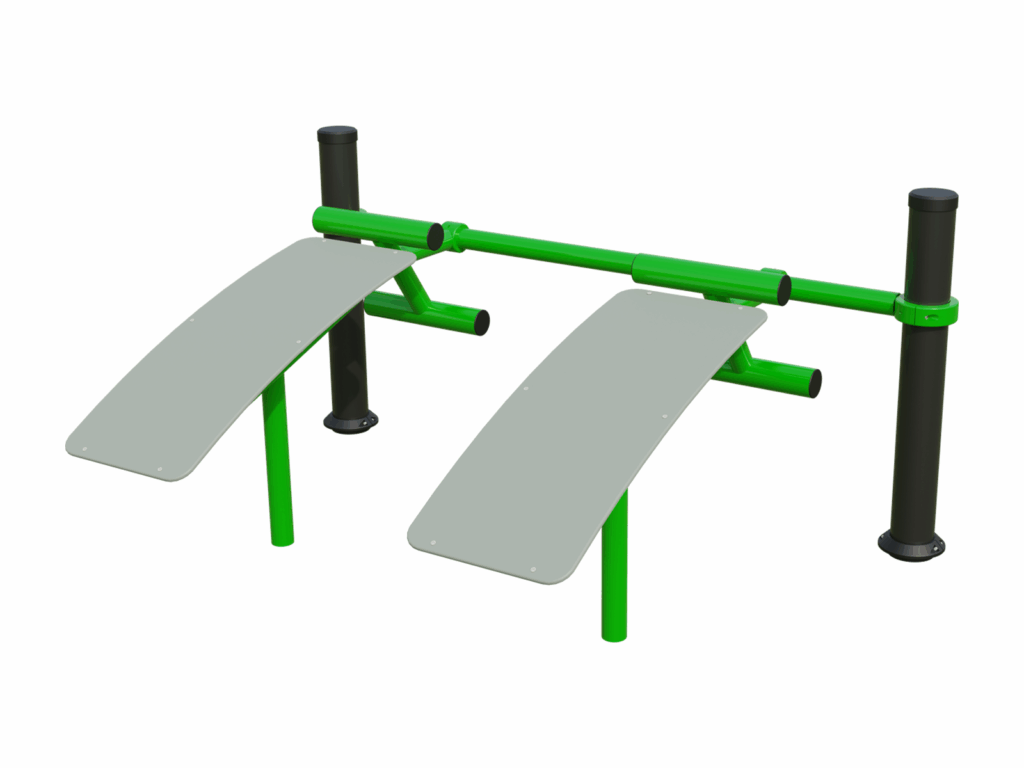 BESTRONG Double AB Training Bench 1900 – Outdoor Core Workout Equipment