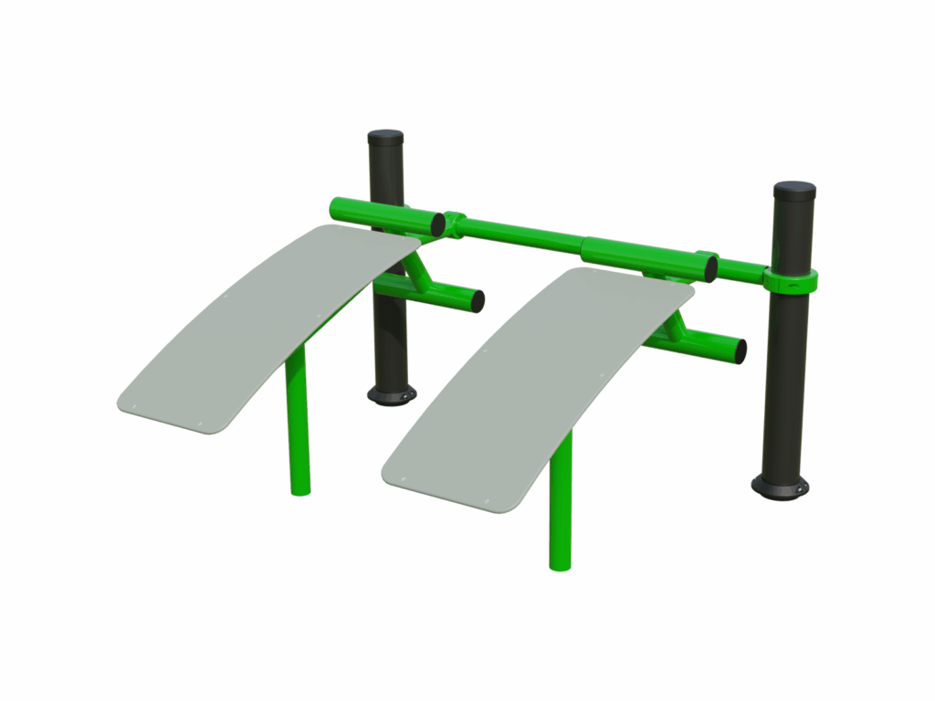 BESTRONG Double AB Training Bench 1500 – Outdoor Core Workout Bench