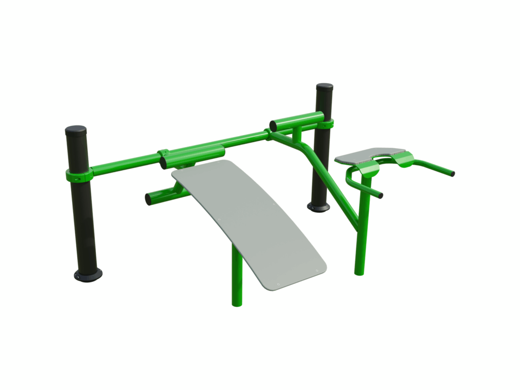 BESTRONG Dual Core Strength Trainer – 1900 mm Outdoor Bench