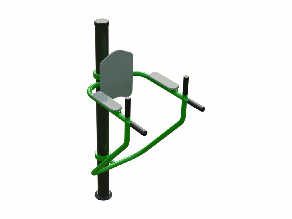 Compact Multifunctional Trainer on Pillar – BESTRONG Outdoor Workout Solution