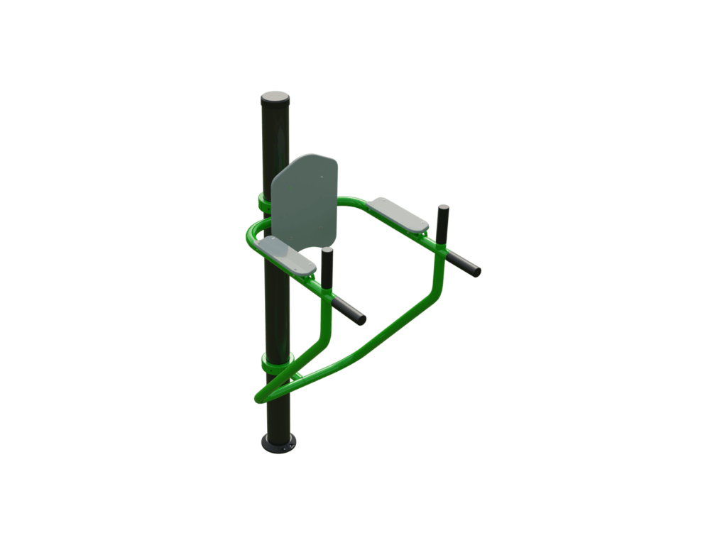 BESTRONG Multifunctional Trainer on Pillar – Compact Outdoor Fitness Equipment