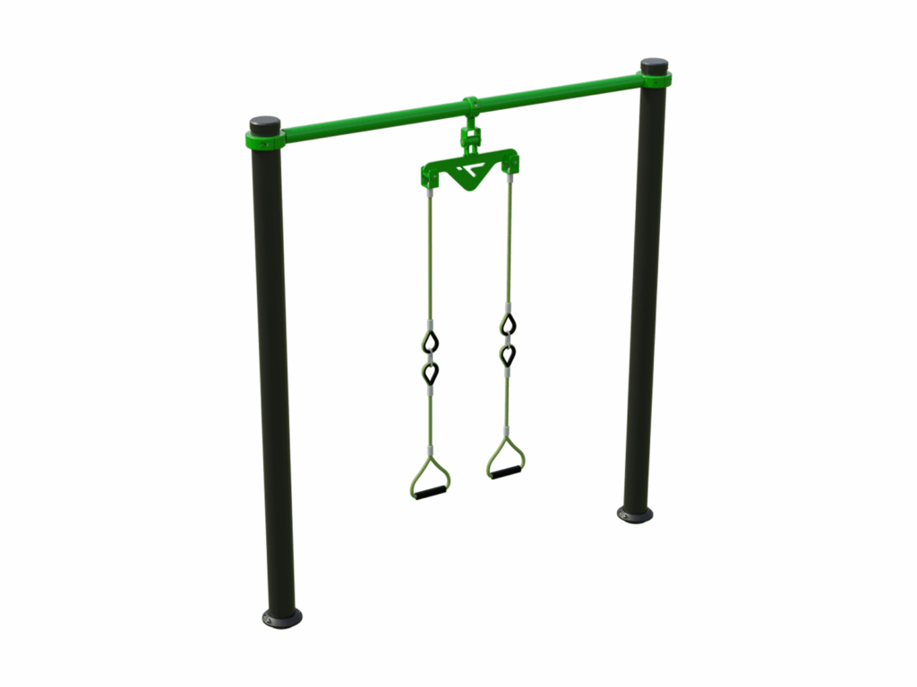 Functional fitness equipment with suspension ropes