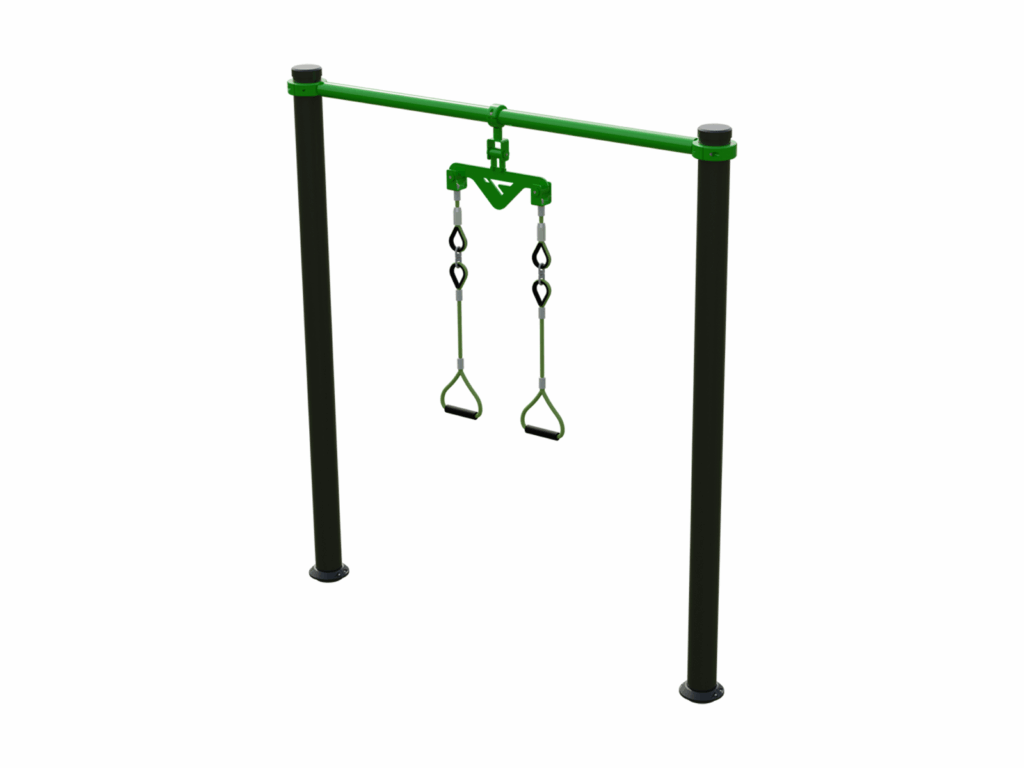 Outdoor bodyweight training with suspension equipment