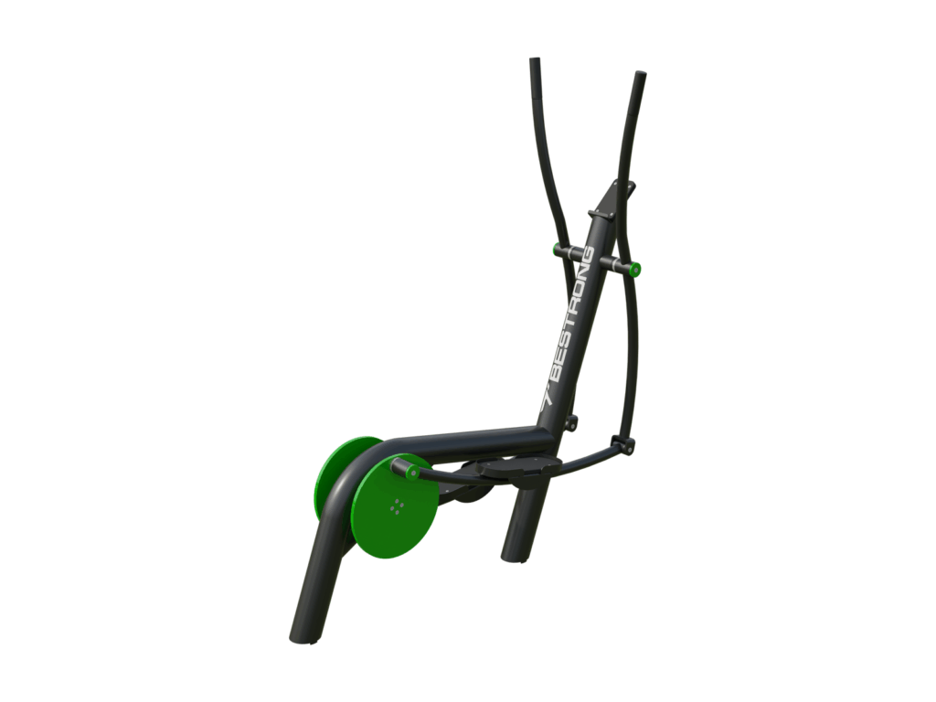 Durable elliptical trainer for outdoor cardio workouts