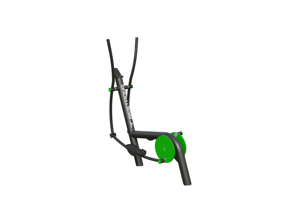 Outdoor elliptical trainer for full-body cardio workouts