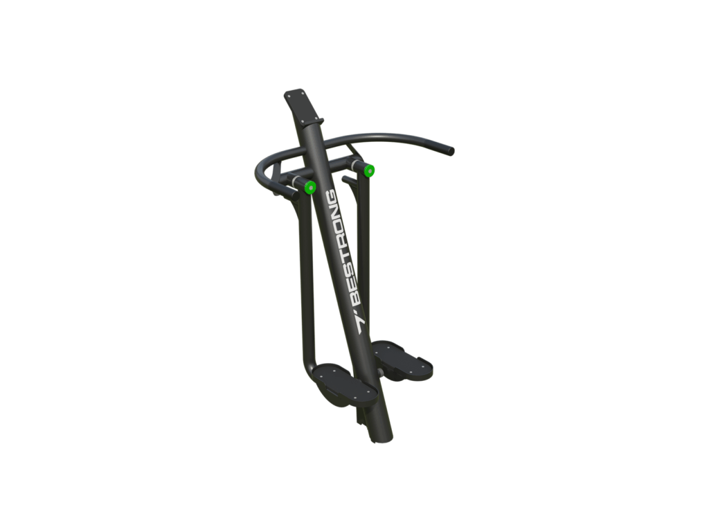 Outdoor leg abductor machine for thigh and hip training