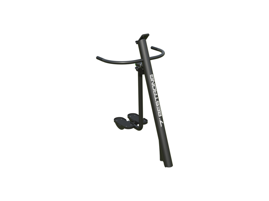 Outdoor hip swing machine for glutes and thigh training