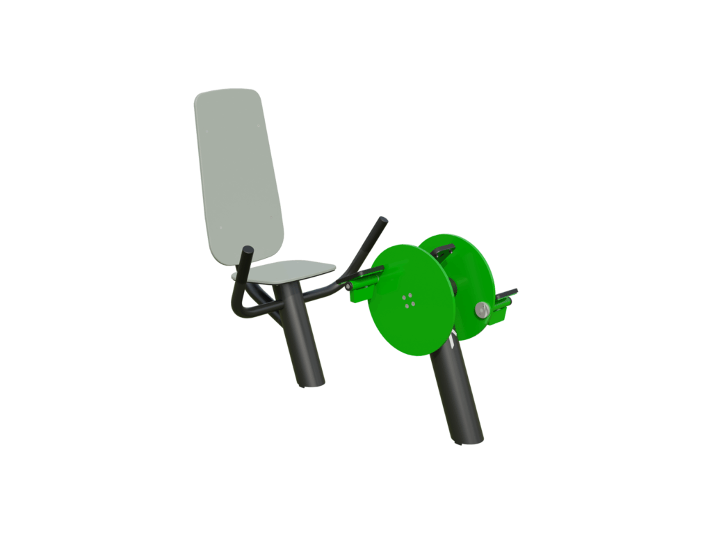 Outdoor recumbent bike with ergonomic reclined seat