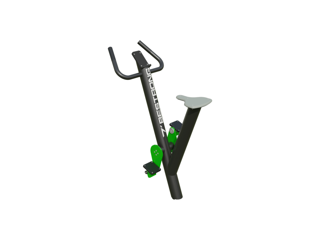 Outdoor fitness bike for spinning-style cardio training